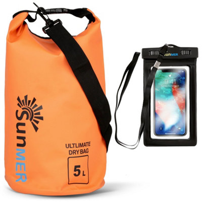 SUNMER 5L Dry Bag With Waterproof Phone Case - Orange