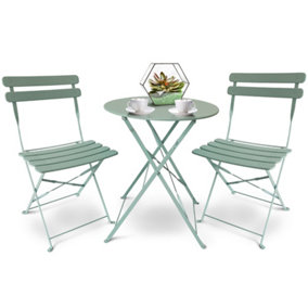 SUNMER Garden Bistro Table & Chairs Set - Mint