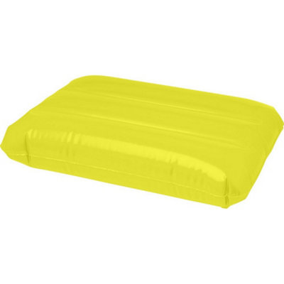 Sunny Beach Inflatable Pillow Yellow (One Size)