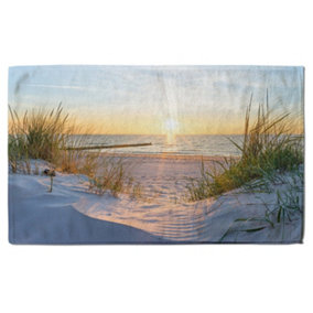 Sunset at the Baltic Sea Beach (Bath Towel) / Default Title