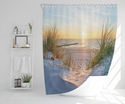 Sunset at the Baltic Sea Beach (Shower Curtain) / Default Title Price Comparisons | Compare The Build