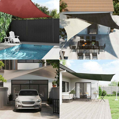 Sunshade Sail HDPE Square 3.6x3.6 m White