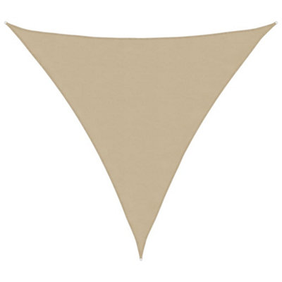 Sunshade Sail Oxford Fabric Triangular 5x5x5 m Beige