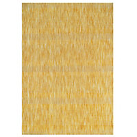 Sunshine Yellow Durable Soft Plastic Mottled Flatweave Indoor Outdoor Area Rug 200x290cm