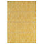 Sunshine Yellow Durable Soft Plastic Mottled Flatweave Indoor Outdoor Area Rug 200x290cm