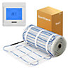 SunStone 1m² Electric Underfloor Heating PVC Sticky Mat with White Touch Thermostat