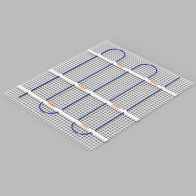 Sunstone 2m² Electric Underfloor Heating PVC Sticky Mat with Black ...