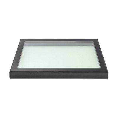 Sunview AF22 Flat Roof Skylight Aluminium Framed Triple Glazed Glass 1000mm x 1000mm
