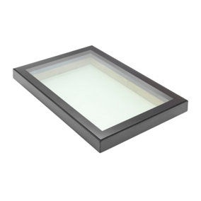Sunview AF22 Flat Roof Skylight Aluminium Framed Triple Glazed Glass 600mm x 1200mm