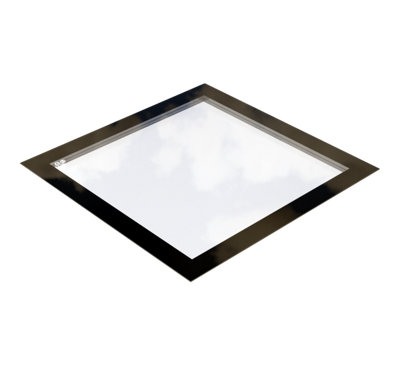 Sunview F21 Frameless Flat Roof Skylight Triple Glazed Clear Self-Clean Glass 1000mm x 1000mm