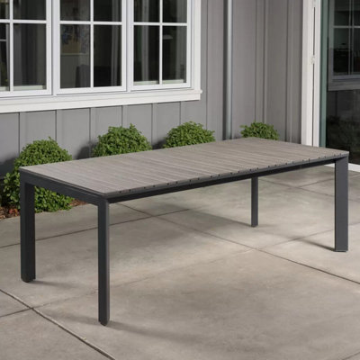 SunVilla Dark Forest 9 Piece Extending Sling Dining Patio Set 8