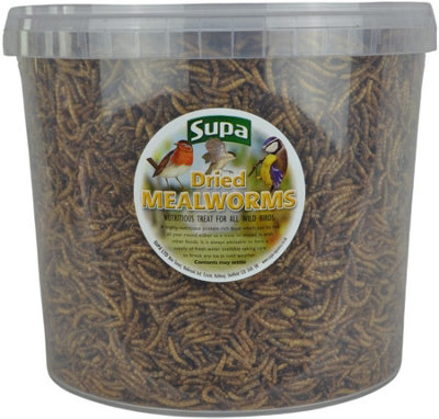 Supa Dried Mealworms 5 Litre Tub