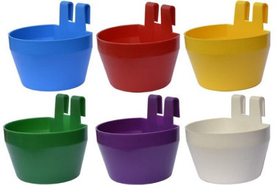 Supa Poultry Cage Cups Various Colours - Pack of 12