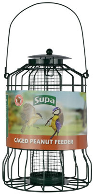 Supa Wild Bird Caged Peanut Feeder, Deters Squirrels And Larger Birds Such As Doves & Pigeons.