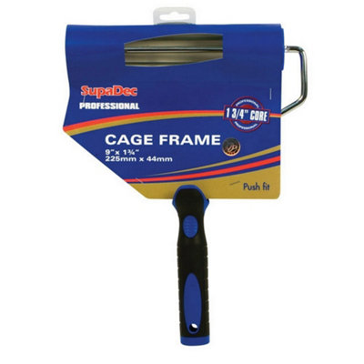 SupaDec Cage Frame Paint Roller Black/Blue (9 x 1.7in) DIY at B&Q