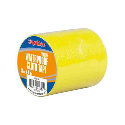 SupaDec Cloth Tape Yellow (4.5m x 48mm)