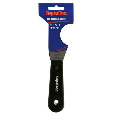 SupaDec Decorator 5 in 1 Tool Black (7 x 22 x 1.5cm)