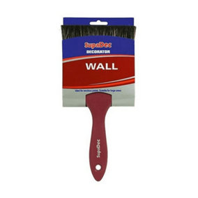 SupaDec Decorator Wall Brush Red/Black (150mm)