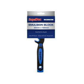 SupaDec Emulsion Flat Paint Brush Black/Blue (One Size)