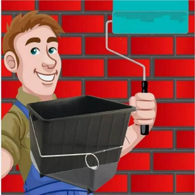 SupaDec Large Paint Scuttle Rectangular Plastic Paste Water Bucket Tubs ...