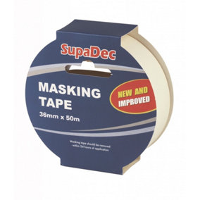 SupaDec Masking Tape White (3.6cm)