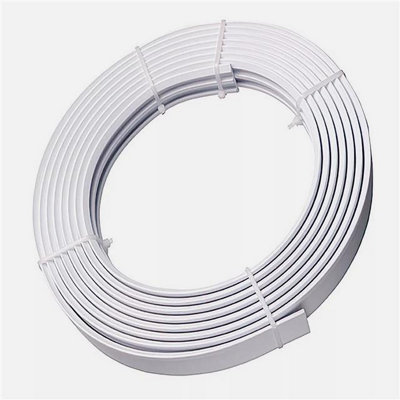 SupaDec Plastic Coil Curtain Track with Hooks 4m - Strong Curtain Track ...