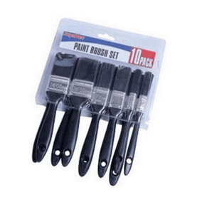 SupaDec Polyester Brush Set (10 Pack) Black (One Size)
