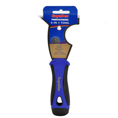 SupaDec Professional Soft Grip 5-in-1 Painters Tool - Scraper - Lid ...