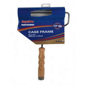 SupaDec Wood Paint Roller And Frame Brown (255mm x 44mm)