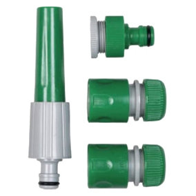 SupaGarden Hose Fitting Set Green/Silver (One Size)