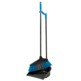 SupaHome Dustpan and Brush Black/Blue/Silver (One Size)
