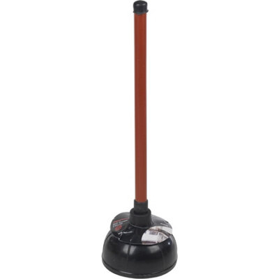 SupaHome Heavy Duty Sink Plunger Red/Black (14cm)