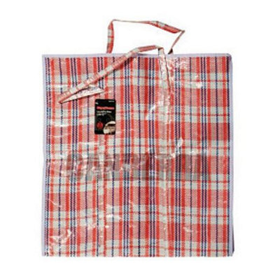 Extra Large Jumbo Reusable Strong Laundry Shopping Bags with Zip - Red  Flower