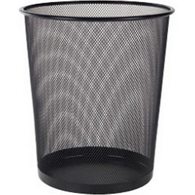 SupaHome Mesh Paper Bin Black (One Size)