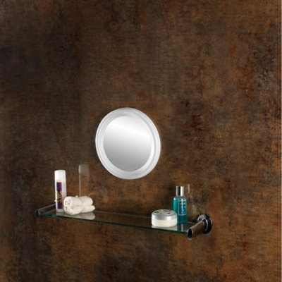 SupaHome Round Wall Mirror White (One Size)