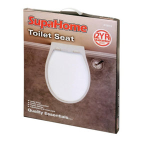 SupaHome Toilet Seat White (One Size)