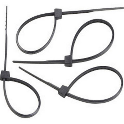 SupaLec Cable Ties (Pack Of 100) Black (3mm x 125mm)