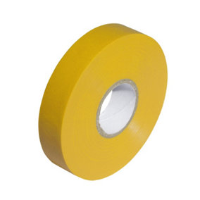 SupaLec PVC Insulation Tape (Pack Of 10) Yellow (20m)