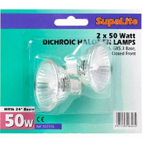 SupaLite GX5.3 Halogen Reflector Lamps (Pack Of 2) Transparent (One Size)