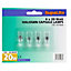 SupaLite Halogen ule Lamps (Pack of 4) Clear (20W)
