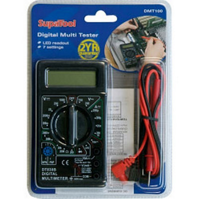 SupaTool Digital Multi Tester Black (One Size)