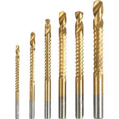 SupaTool Drill Bit Set (Pack of 6) Gold (One Size)