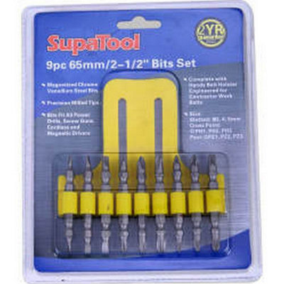 SupaTool Drill/Driver Bit Set Silver (One Size)