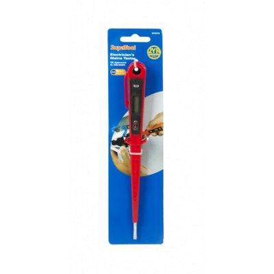 SupaTool Electricians Mains Tester Red (One Size)