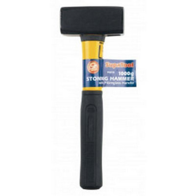 SupaTool Fibregl Stoning Hammer Black/Yellow (1kg)