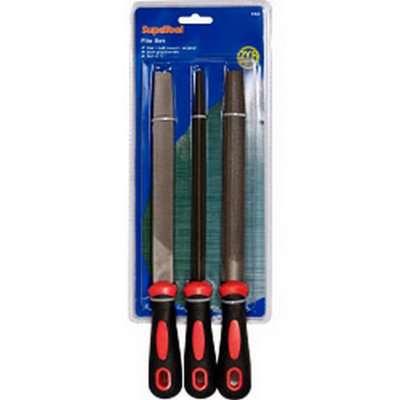 SupaTool File Set (Pack of 3) Black (One Size)