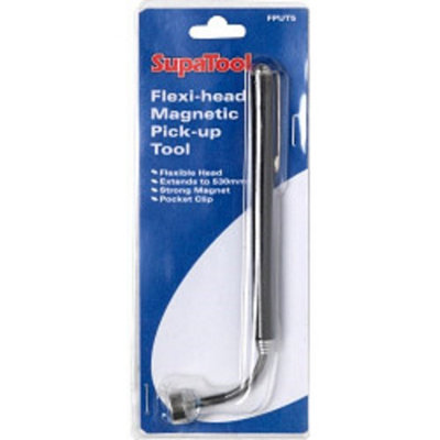 SupaTool Flexi-Head Magnetic Pick-Up Tool Black/Silver (One Size)