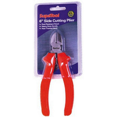 SupaTool Side Cutting Plier Red (6in)