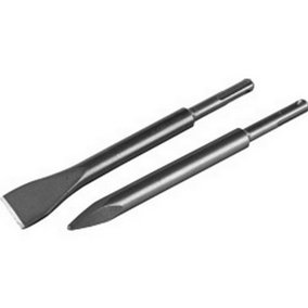 SupaTool Tang Chisel Set (Pack of 2) Black (One Size)