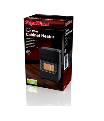 SupaWarm Gas Cabinet Heater 4.2KW 3 Heat Setting With EU Regulator u0026 Hose |  DIY at Bu0026Q